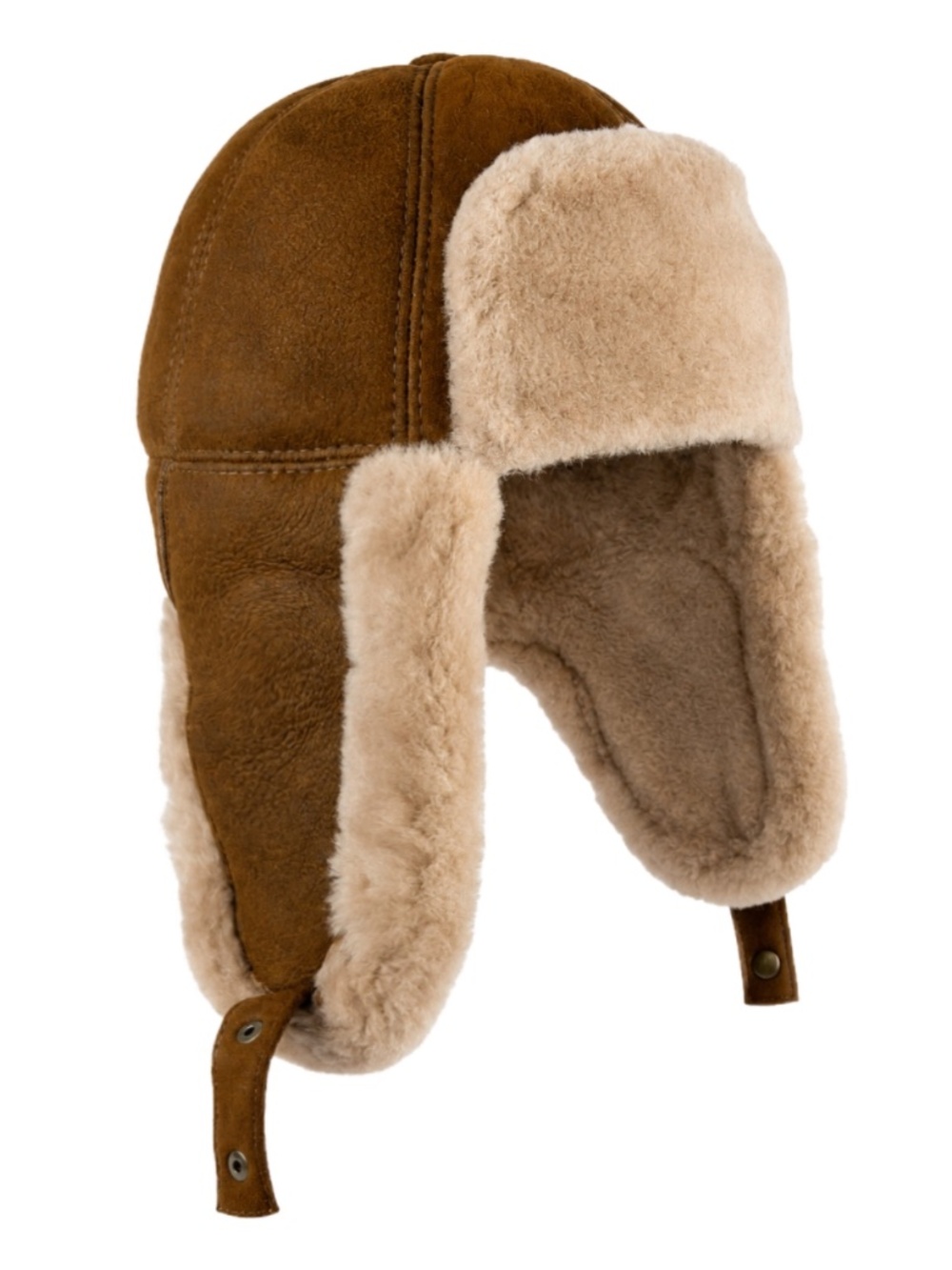 Genuine Shearling  Leather Trapper Hat | Aviator Hat | Ushanka